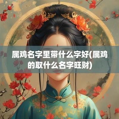 属鸡名字里带什么字好(属鸡的取什么名字旺财)