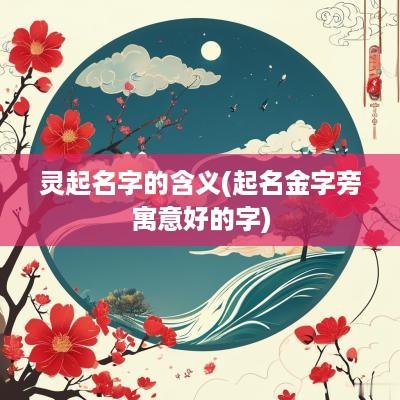 灵起名字的含义(起名金字旁寓意好的字)
