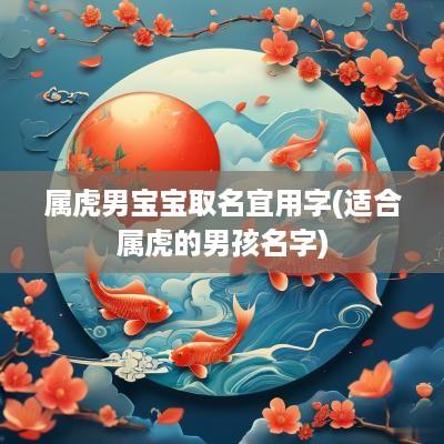 属虎男宝宝取名宜用字(适合属虎的男孩名字)