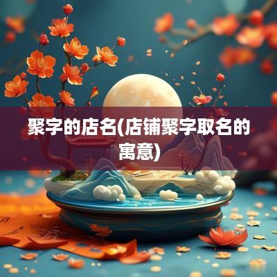 聚字的店名(店铺聚字取名的寓意)