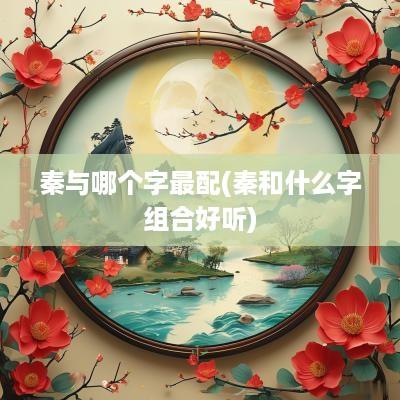 秦与哪个字最配(秦和什么字组合好听)