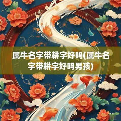 属牛名字带耕字好吗(属牛名字带耕字好吗男孩)