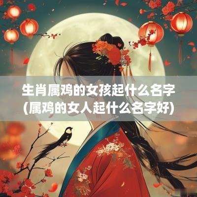 生肖属鸡的女孩起什么名字(属鸡的女人起什么名字好)