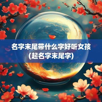 名字末尾带什么字好听女孩(起名字末尾字)