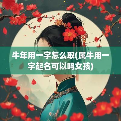 蛇年用一字怎么取(属牛用一字起名可以吗女孩)