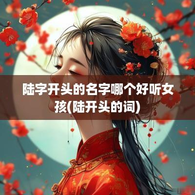 陆字开头的名字哪个好听女孩(陆开头的词)