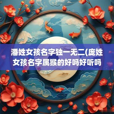 潘姓女孩名字独一无二(庞姓女孩名字属猴的好吗好听吗)