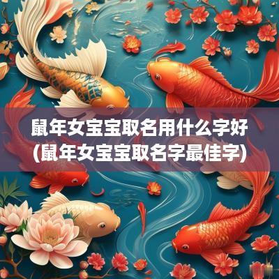 蛇年女宝宝取名用什么字好(蛇年女宝宝取名字最佳字)