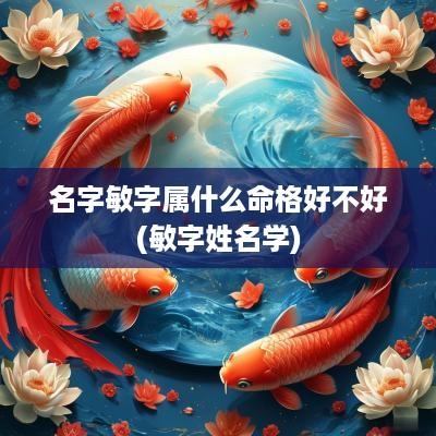 名字敏字属什么命格好不好(敏字姓名学)