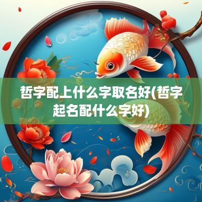 哲字配上什么字取名好(哲字起名配什么字好)