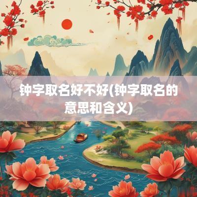 钟字取名好不好(钟字取名的意思和含义)