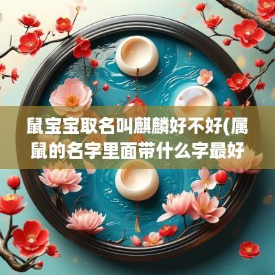 鼠宝宝取名叫麒麟好不好(属鼠的名字里面带什么字最好)