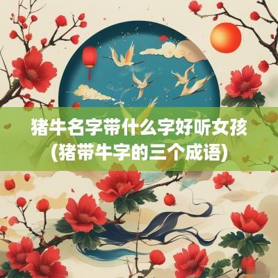猪牛名字带什么字好听女孩(猪带牛字的三个成语)