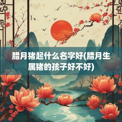 腊月猪起什么名字好(腊月生属猪的孩子好不好)
