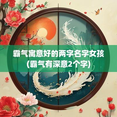 霸气寓意好的两字名字女孩(霸气有深意2个字)