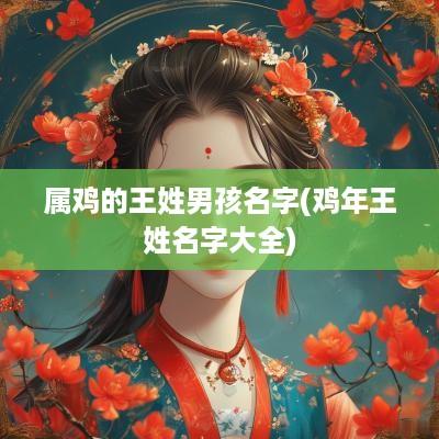 属鸡的王姓男孩名字(鸡年王姓名字大全)