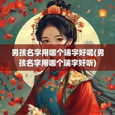 男孩名字用哪个瑞字好呢(男孩名字用哪个瑞字好听)