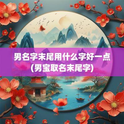 男名字末尾用什么字好一点(男宝取名末尾字)