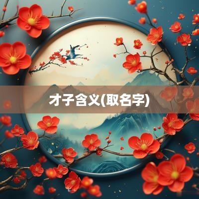 才子含义(取名字)