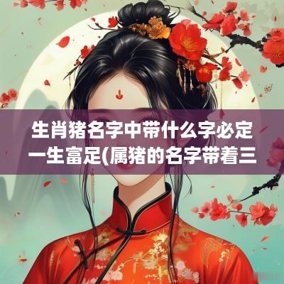 生肖猪名字中带什么字必定一生富足(属猪的名字带着三点水可以吗)