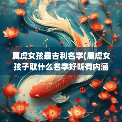 属虎女孩最吉利名字(属虎女孩子取什么名字好听有内涵)
