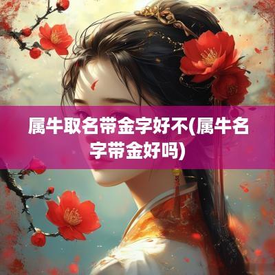 属牛取名带金字好不(属牛名字带金好吗)