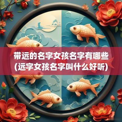 带远的名字女孩名字有哪些(远字女孩名字叫什么好听)