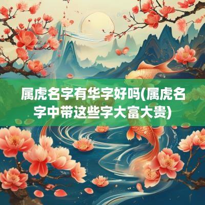 属虎名字有华字好吗(属虎名字中带这些字大富大贵)