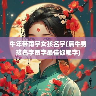 蛇年带雨字女孩名字(属牛男孩名字雨字最佳你呢字)