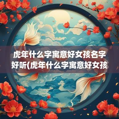 蛇年什么字寓意好女孩名字好听(蛇年什么字寓意好女孩名字)