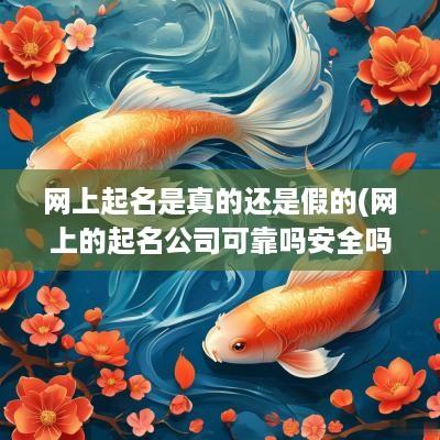 网上起名是真的还是假的(网上的起名公司可靠吗安全吗可靠吗)