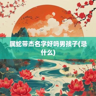 属蛇带杰名字好吗男孩子(忌什么)