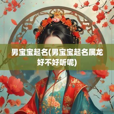 男宝宝起名(男宝宝起名属龙好不好听呢)