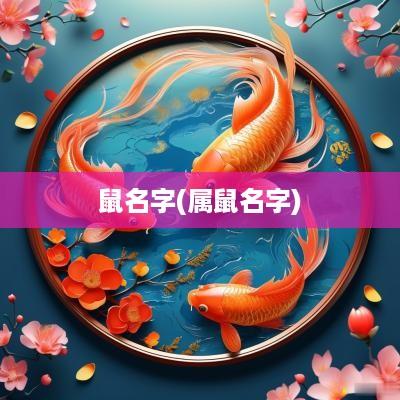 鼠名字(属鼠名字)