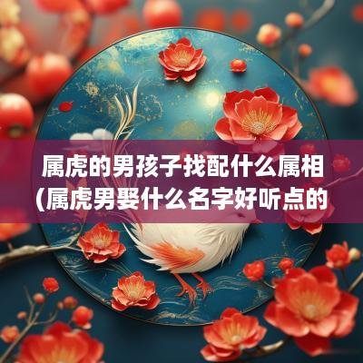 属虎的男孩子找配什么属相(属虎男娶什么名字好听点的)