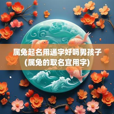 属兔起名用通字好吗男孩子(属兔的取名宜用字)