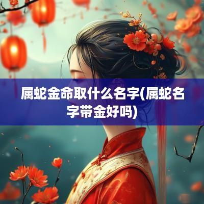 属蛇金命取什么名字(属蛇名字带金好吗)