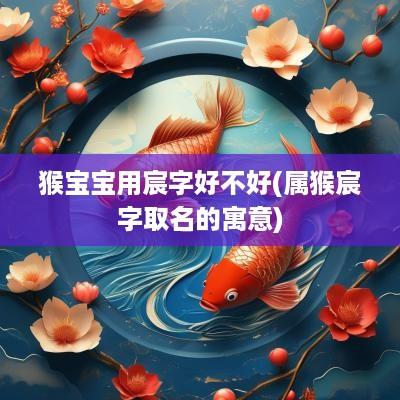 猴宝宝用宸字好不好(属猴宸字取名的寓意)