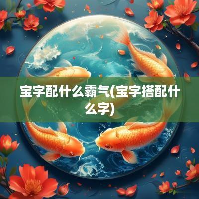 宝字配什么霸气(宝字搭配什么字)