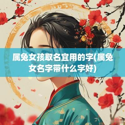 属兔女孩取名宜用的字(属兔女名字带什么字好)