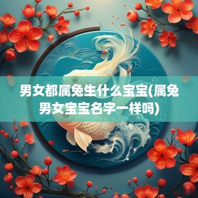 男女都属兔生什么宝宝(属兔男女宝宝名字一样吗)