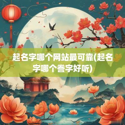 起名字哪个网站最可靠(起名字哪个誊字好听)