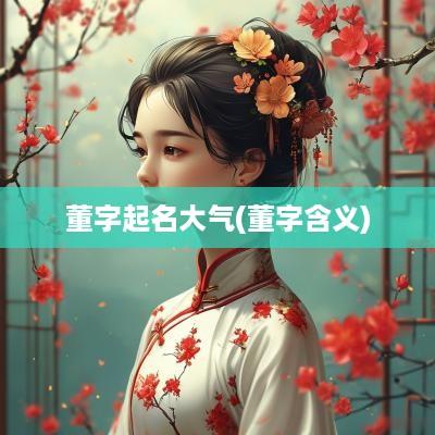 董字起名大气(董字含义)