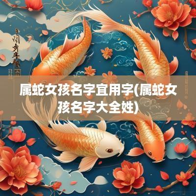 属蛇女孩名字宜用字(属蛇女孩名字大全姓)