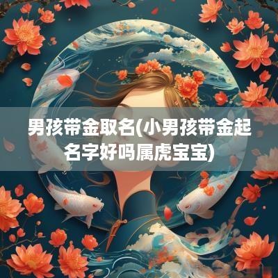男孩带金取名(小男孩带金起名字好吗属虎宝宝)