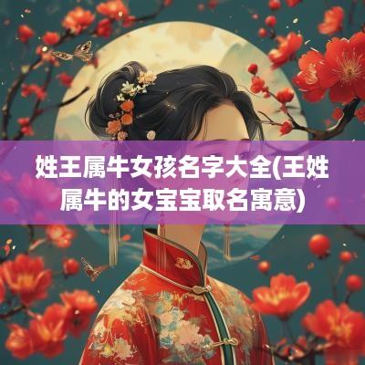 姓王属牛女孩名字大全(王姓属牛的女宝宝取名寓意)