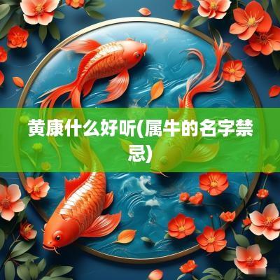 黄康什么好听(属牛的名字禁忌)