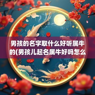 男孩的名字取什么好听属牛的(男孩儿起名属牛好吗怎么起)