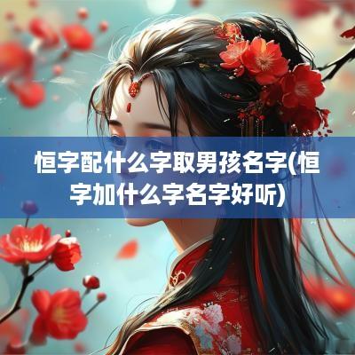 恒字配什么字取男孩名字(恒字加什么字名字好听)