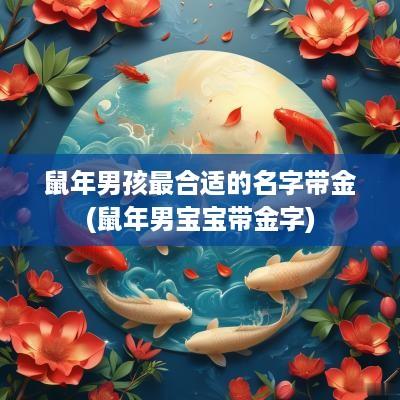 蛇年男孩最合适的名字带金(蛇年男宝宝带金字)